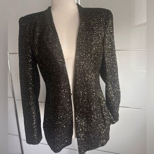 Black Sequin Blazer